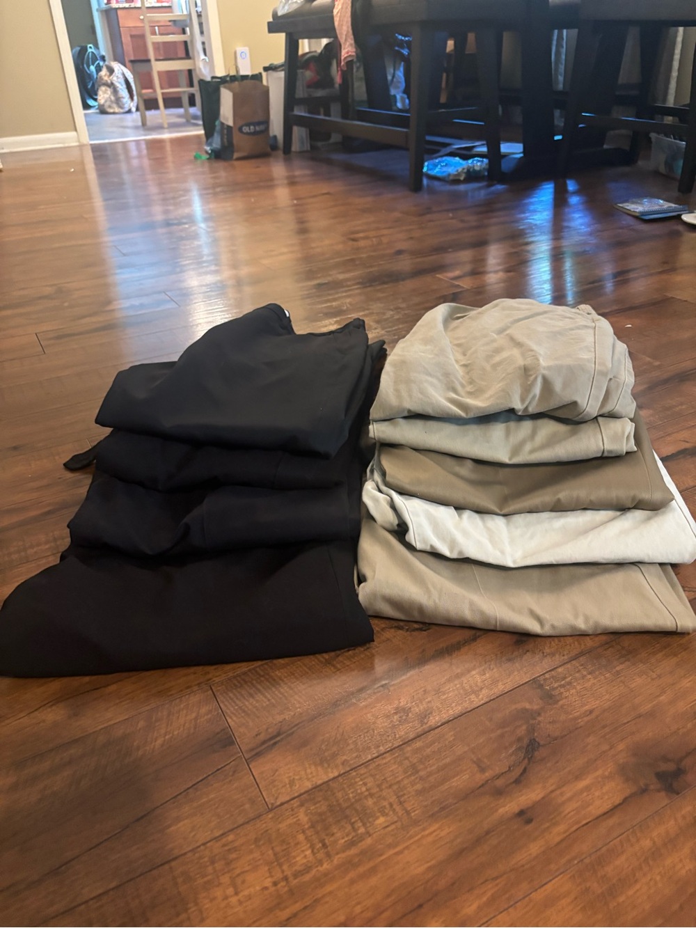 Bundle Men's Classic Chino/dress Pants - Black and Khaki size 38/29/30-40/30